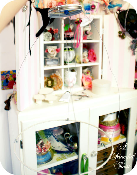 Paper flower chandelier 16