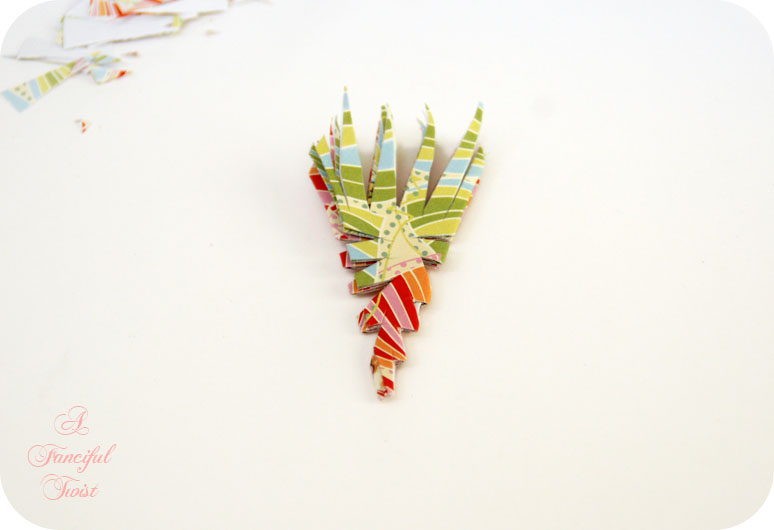 Paper flower chandelier 14