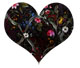 Dark flower heart