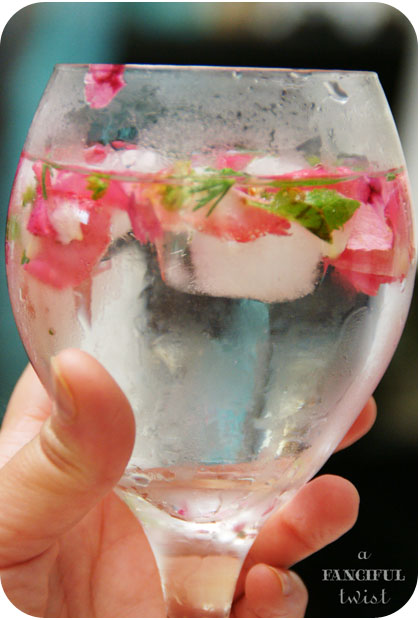 Flower ice cubes 10