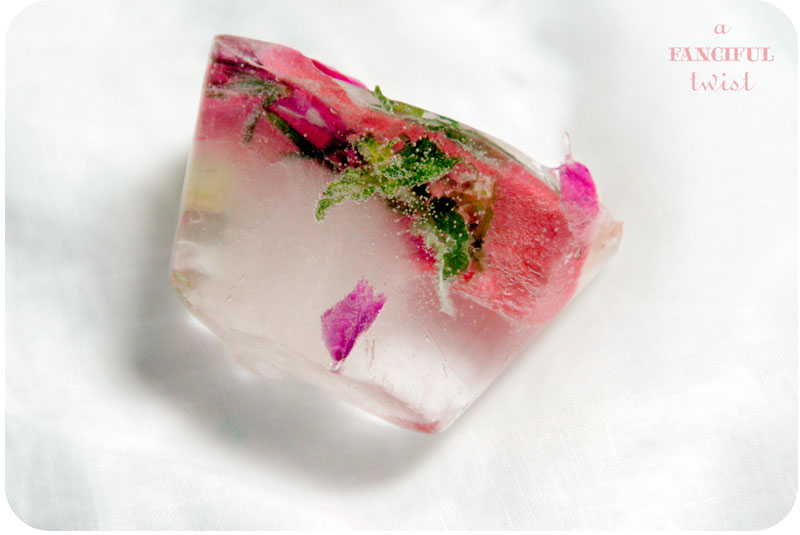 Flower ice cubes 4