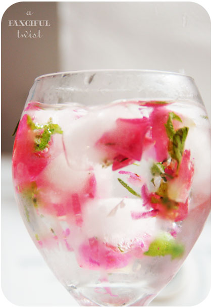 Flower ice cubes 6