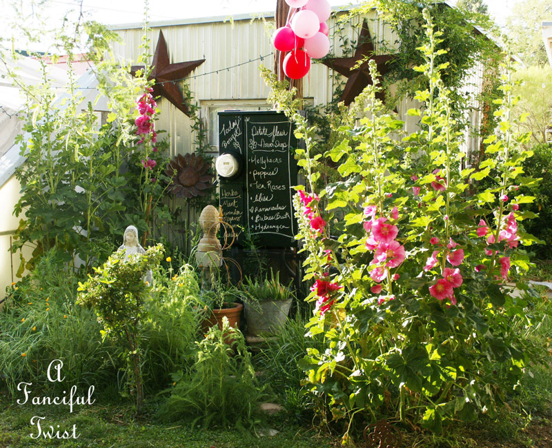 Hollyhock garden 9a Hollyhock garden 9a