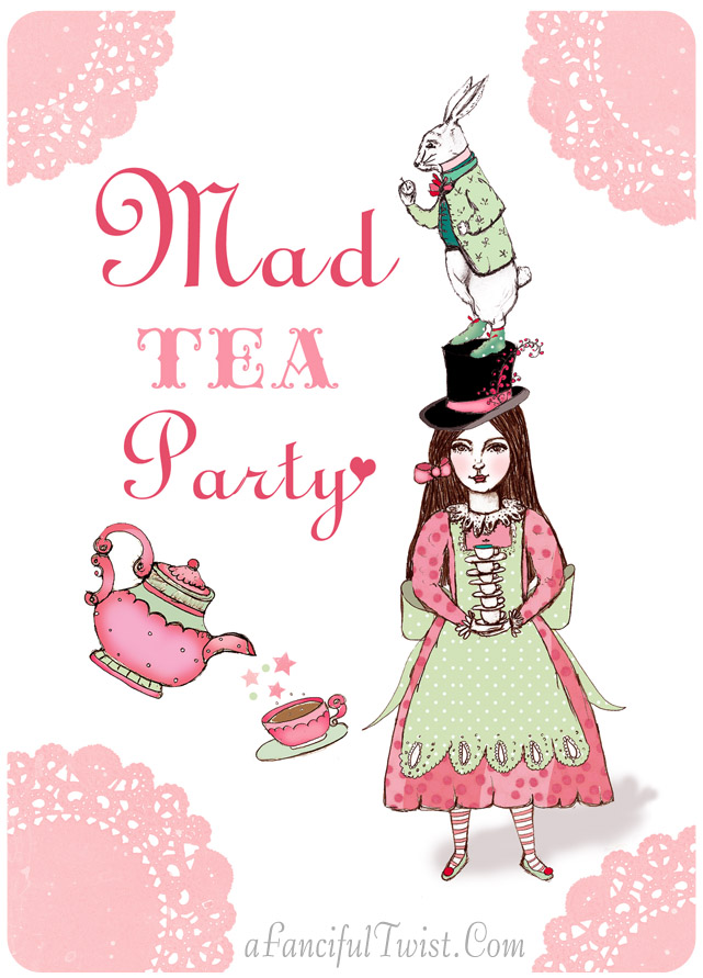 Mad Tea Party Invitation Mad Tea Party Invitation