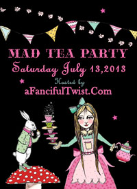 A Fanciful Twist Mad Tea Party Button