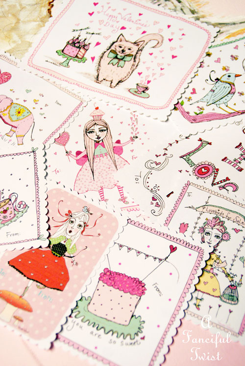 Printable Valentines from A Fanciful Twist Printable Valentines from A Fanciful Twist