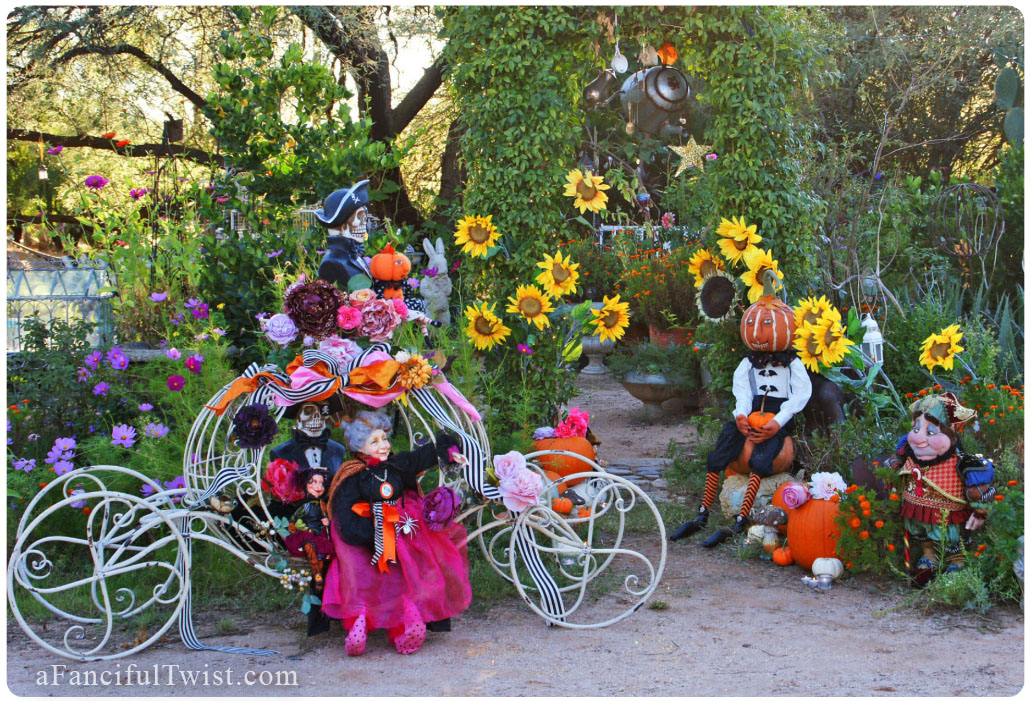 Halloween garden party witches front Halloween garden party witches front