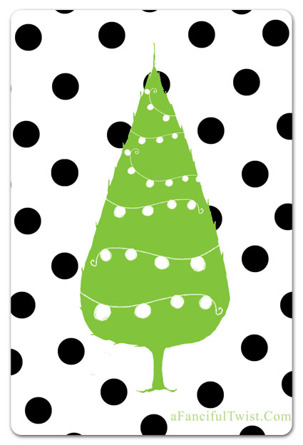 Dots tree front a Dots tree front a