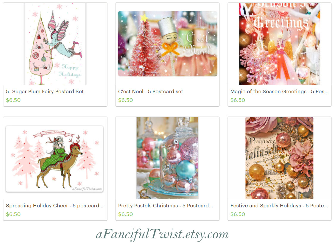 Fanciful christmas cards Fanciful christmas cards