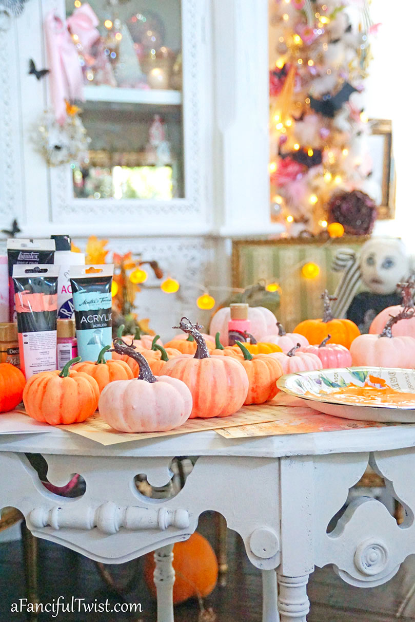 Painting pumpkins 5 Painting pumpkins 5